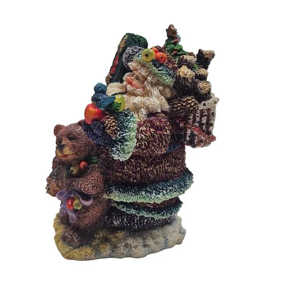 VTG Possible Dream  Crinkle Claus Limited Edition Christmas Grizzly Bear Helper - Picture 3 of 10